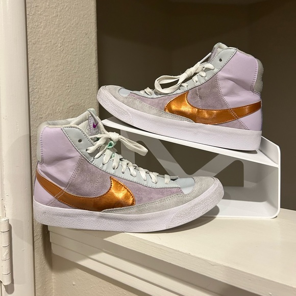 Nike blazer mid 77 Other - NIKE Blazer Youth Size 6Y Mid 77 Barley Grape Metallic Copper DQ6084 500